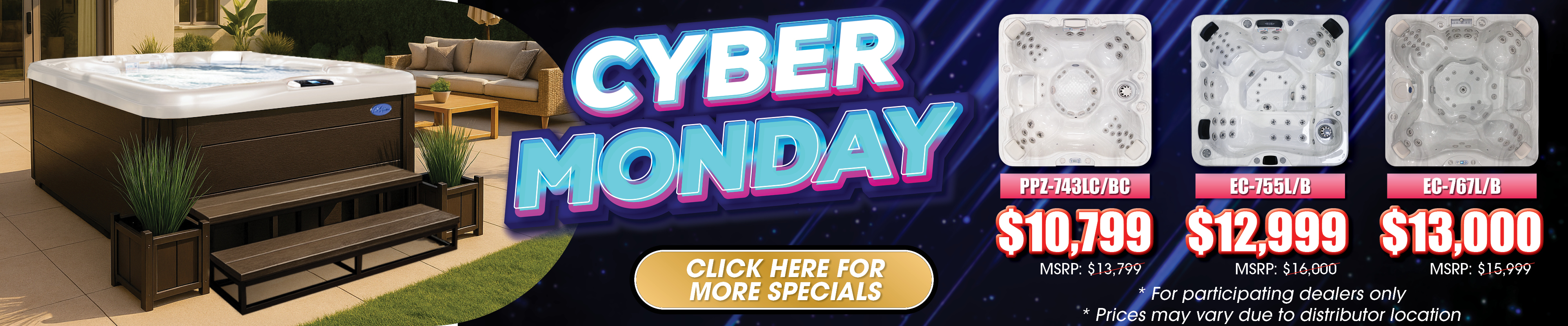 Calspas hot tub being used in a family setting - Michigan Center