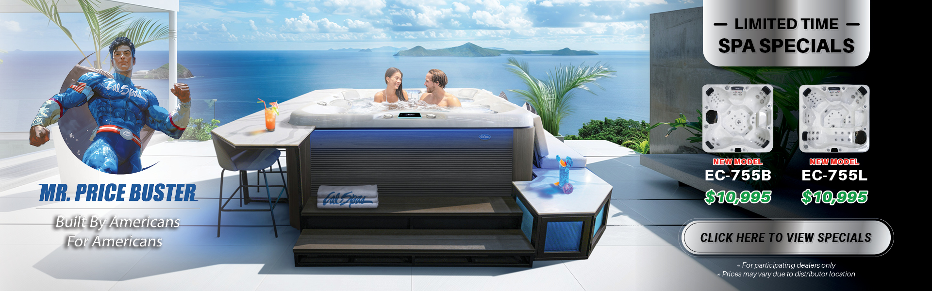 Calspas hot tub being used in a family setting - Michigan Center